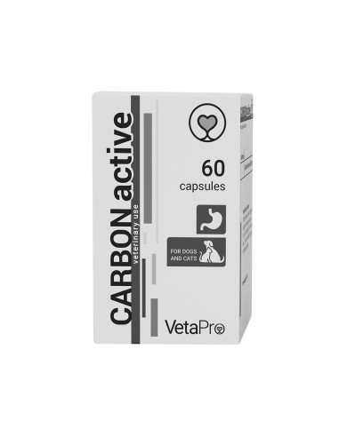 VETAPRO CARBON ACTIVE 500MG 60CAP/CUT SUPORT...