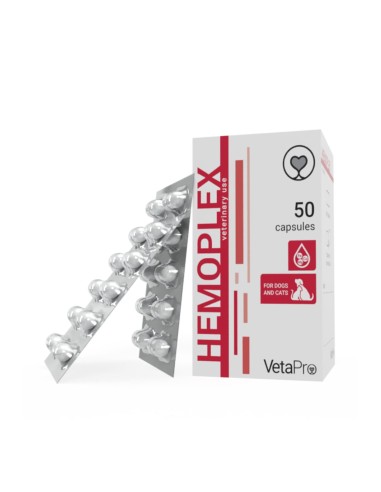 VETAPRO HEMOPLEX 50CAPS/CUT SANATATE...