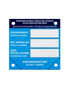 TWIST-TIE INDICATOR ISTORIC APLICARE CABLU FEROMON 7x7CM