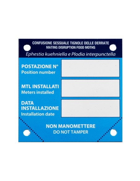 TWIST-TIE INDICATOR ISTORIC APLICARE CABLU FEROMON 7x7CM