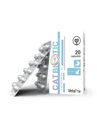 VETAPRO CATBIOTIC 20CAPS/CUT SUPORT DIGESTIV...