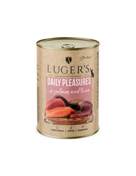 LUGER'S HRANA UMEDA CONSERVA PISICI STERILIZATE CU SOMON & TON 400G