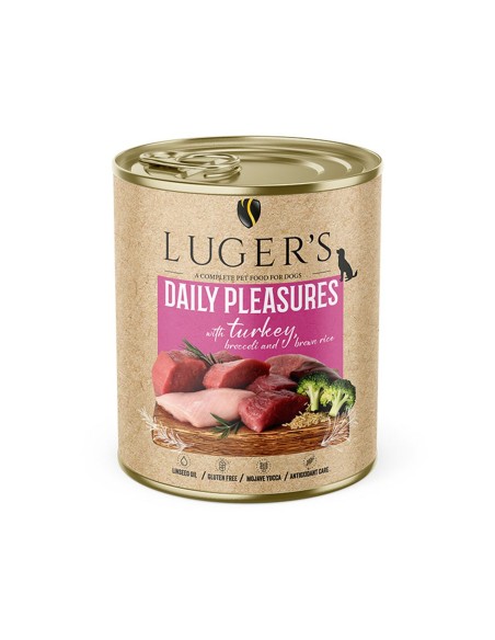 LUGER'S HRANA UMEDA CONSERVA CAINI CU CURCAN & BROCCOLI 800G