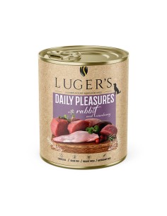 LUGER'S HRANA UMEDA CONSERVA CAINI CU IEPURE & MERISOR 800G