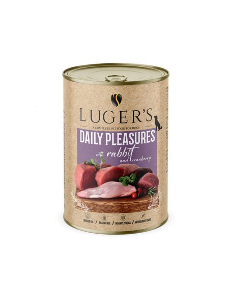 LUGER'S HRANA UMEDA CONSERVA CAINI CU IEPURE & MERISOR 400G