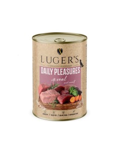 LUGER'S HRANA UMEDA CONSERVA CAINI CU VITEL & MORCOV 400G