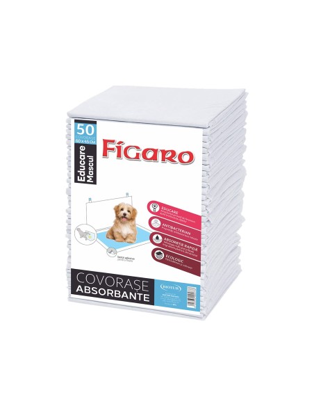 FIGARO EDUCARE MASCUL COVOR ABSORBANT PENTRU CAINI 60x45CM (50BUC/PCH)