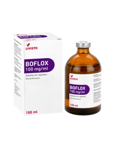 BOFLOX 100MG/ML ANTIINFECTIOS INJECTABIL BOVINE/PORCINE...