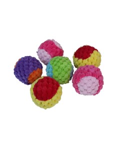JUCARIE PENTRU PISICI SET 48 MINGI DIN PLUS CU CLOPETEL 5CM