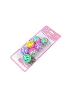 JUCARIE SET 7 MINGI PLASTIC CU CLOPOTEL 4CM
