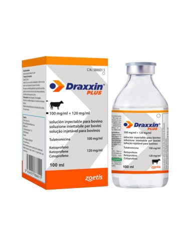 DRAXXIN PLUS ANTIINFECTIOS INJECTABIL BOVINE 100ML