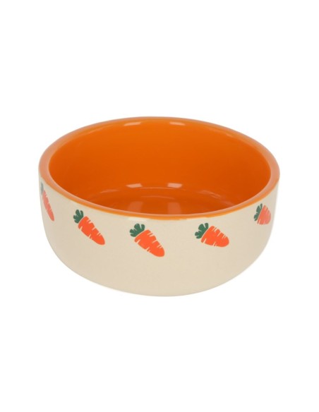 KERBL BOL CERAMIC ROZATOARE MODEL MORCOVI 500ML FI 13CM