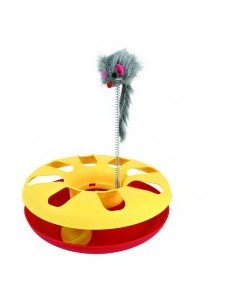 Jucarie pentru Pisica Circuit cu Soarece, 24x29 cm