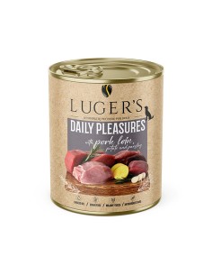 LUGER'S HRANA UMEDA CONSERVA CAINI CU PORC si CARTOF 800G