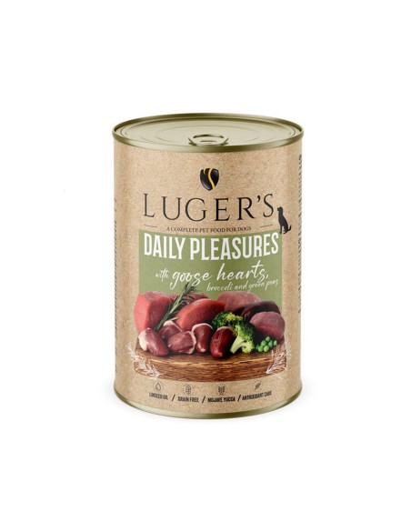 LUGER'S HRANA UMEDA CONSERVA CAINI CU INIMI DE GASCA si BROCCOLI 400G