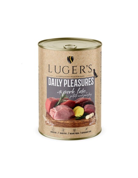 LUGER'S HRANA UMEDA CONSERVA CAINI CU MUSCHI DE PORC si CARTOF 400G