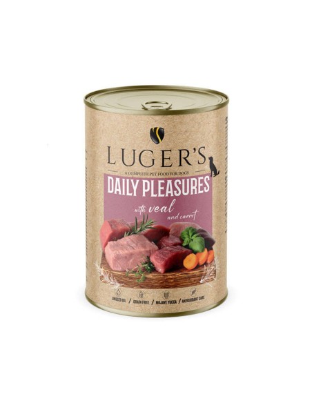 LUGER'S HRANA UMEDA CONSERVA CAINI CU VITEL si MORCOV 400G