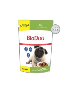 BIODOG HRANA UMEDA PENTRU CAINI MINI-ADULT CU CURCAN IN...