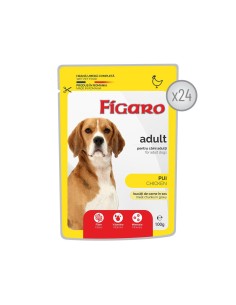 FIGARO HRANA UMEDA COMPLETA CU PUI PENTRU CAINI ADULTI -...