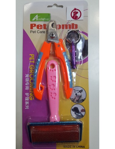 Set Perie Foarfeca, Orange/Roz