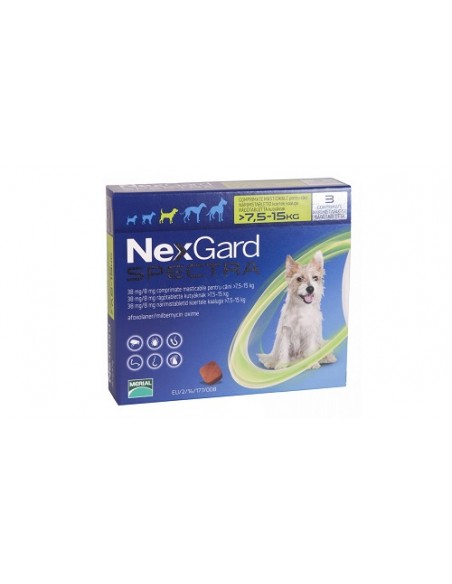 Nexgard Spectra M 7,5-15 kg, 1 comprimat