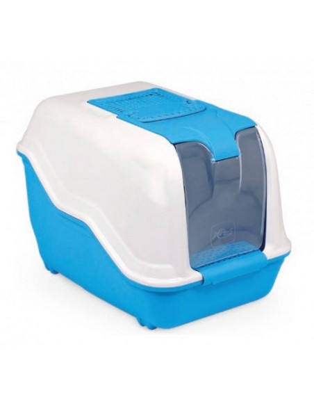 Litiera MPS Netta Close, Alb/Albastru, 54x39xh40 cm