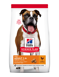 Hill's SP Canine Adult Light Medium Breed cu Pui, 14 kg