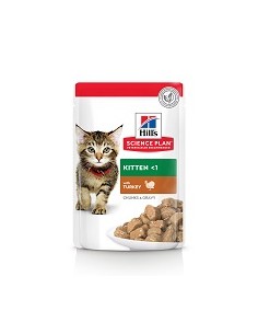 Hill’s SP Feline Kitten cu Curcan, 12x85 g plic