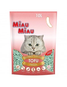 Asternut pentru Pisici Miau Miau Tofu Fresh, 10 L