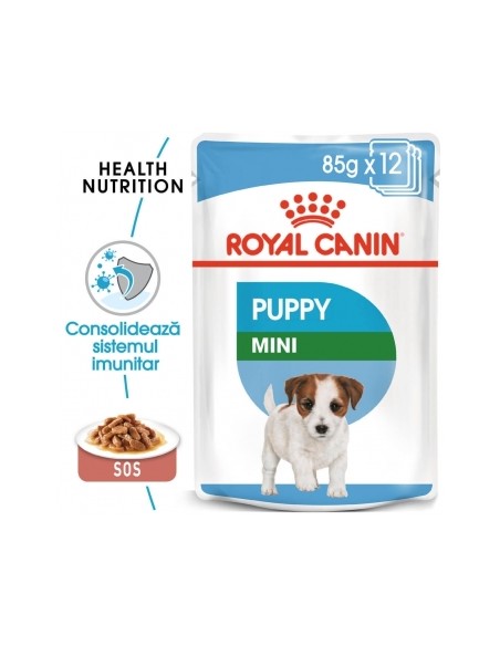 Plic Royal Canin, Mini Puppy, Caine 12 x 85 g
