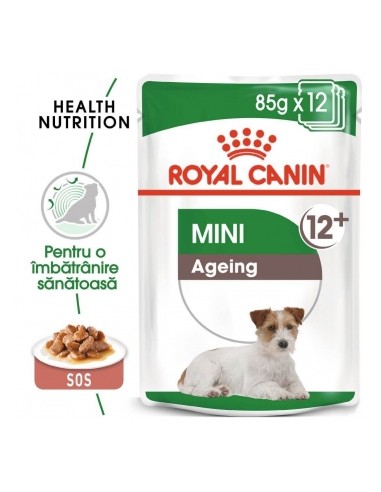 Plic Royal Canin, Mini Ageing, Caine 12 x 85 g
