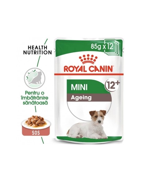 Plic Royal Canin, Mini Ageing, Caine 12 x 85 g