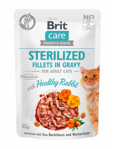 Brit Care Cat Sterilized Fillets in Gravy With Healthy...