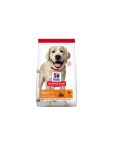 Hill's SP Canine Adult Light Large Breed cu Pui, 18 Kg
