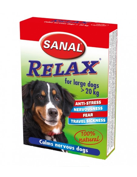 Supliment Calmant Sanal Dog Relax Talie Mare, 15 Tb