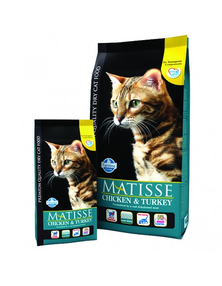Hrana uscata pentru pisici Matisse, Pui & Curcan, 10kg