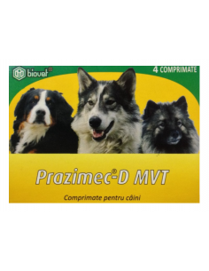 Prazimec-D pentru caini, cutie cu 4 cp