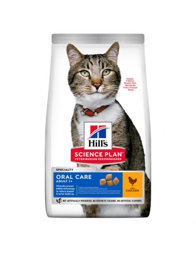 Hill’s SP Feline Adult Oral Care cu Pui, 7 kg