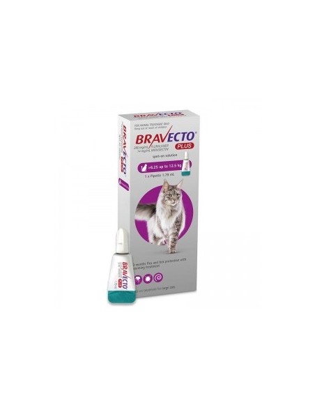 Bravecto Plus Spot On Cat 6.25-12.5 kg, 500 mg, 1 pipeta