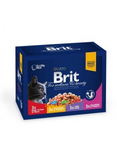 Brit Premium Cat plic Family Variety 12 Plicuri x 100 gr