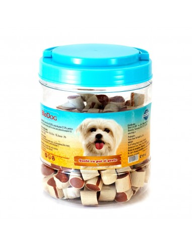 Biodog Recompense Sushi cu Pui si Peste, 500 Gr