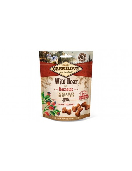 Recompense Caini Carnilove Crunchy Snack cu Mistret si Macese, 4x200 g